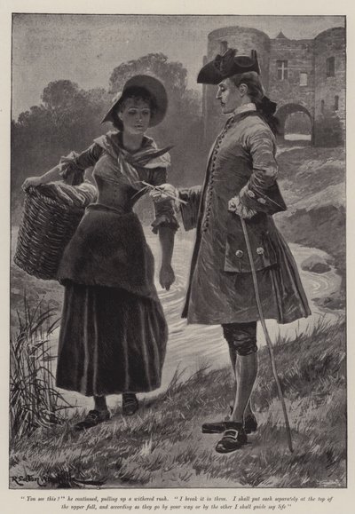 Illustration for The Great North Road by Robert Louis Stevenson by Richard Caton Woodville junior